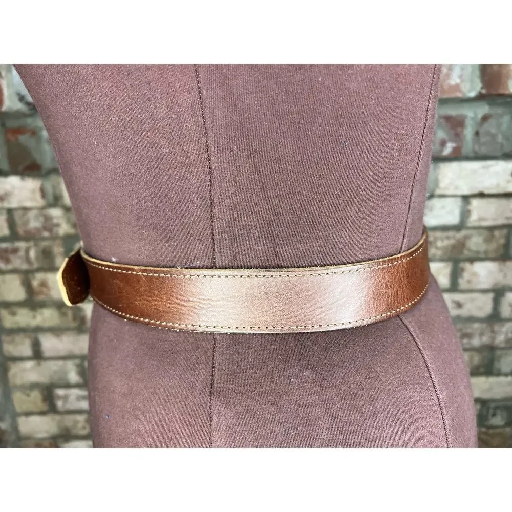 Columbia leather belt brown size 36